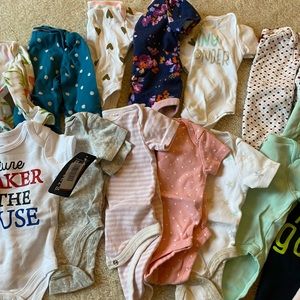 Newborn baby girl onesies